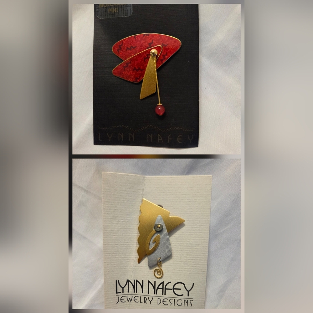 Bundle Of Two - Vintage Lynn Nafey Art Pins